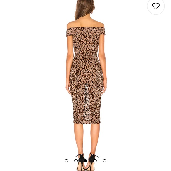 Tabitha Midi Dress in Tan Leopard - Picture 9 of 9
